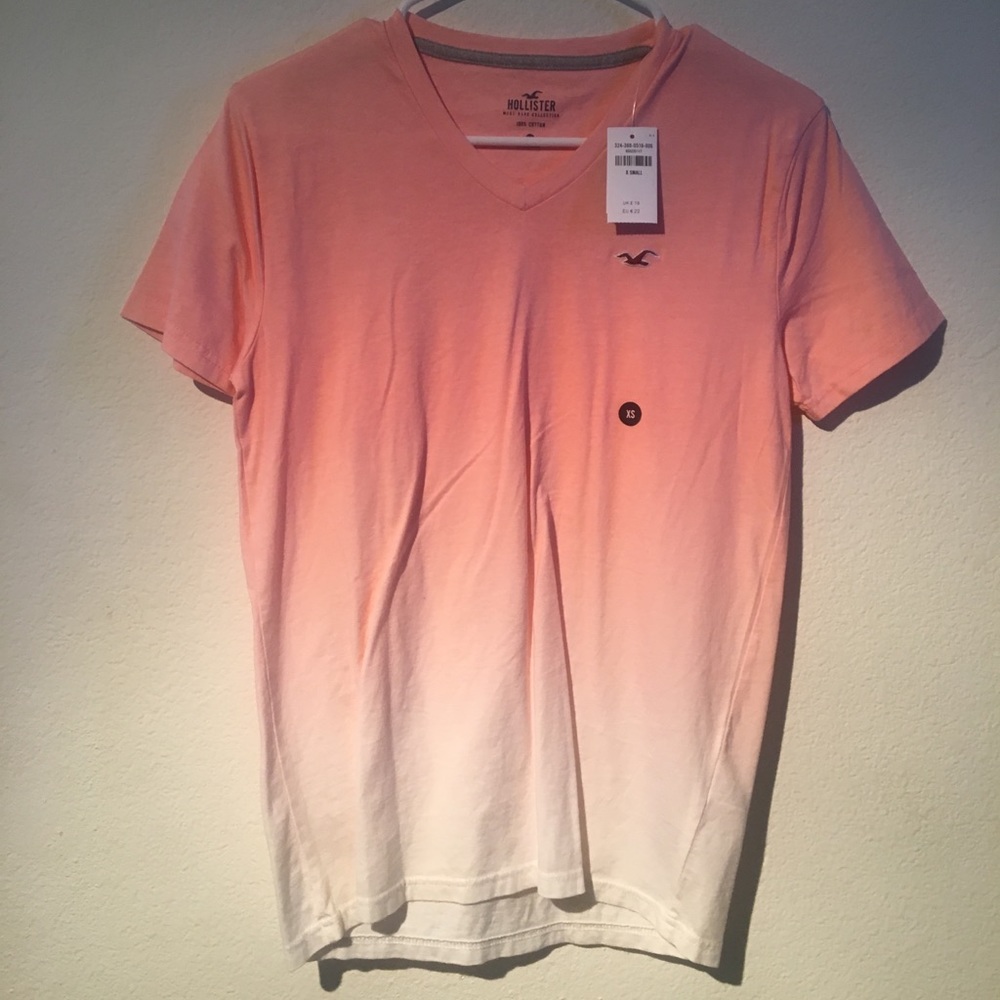 Pink Gradient Holister V-neck | XS
